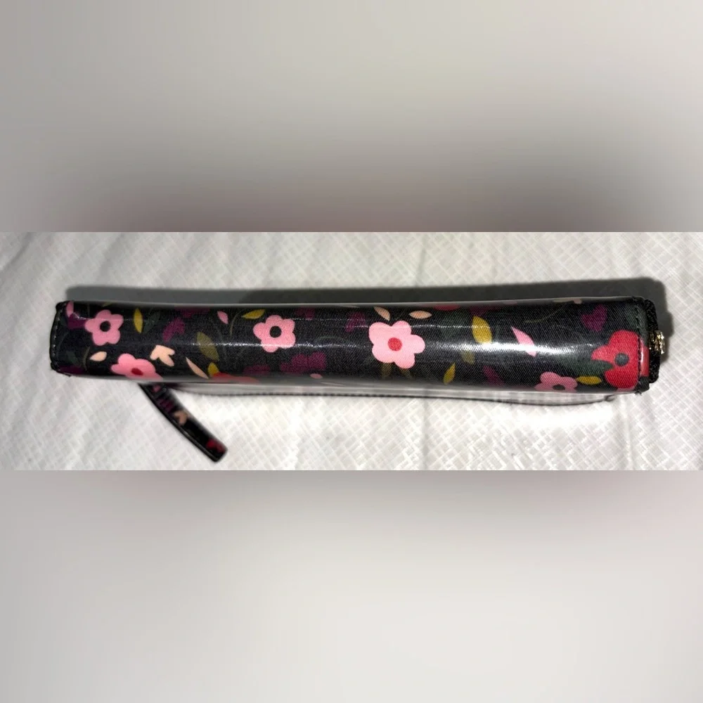 kate spade a Daycation Boho Black Floral Zip Around Large Wallet - Picture 8 of 8